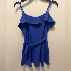 Boutique ruffle sleeveless mini dress